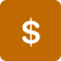 Marigold Dollar Sign Icon