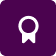Royal Purple Rosette Icon